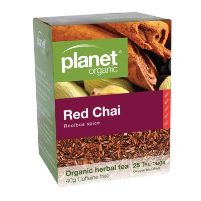 Planet Organic Organic Red Chai (Rooibos Spice) Herbal Tea x 25 Tea Bags